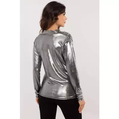 Bluzka Model DHJ-BZ-15268.30 Silver - Italy Moda