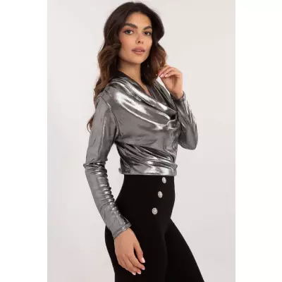 Bluzka Model DHJ-BZ-15268.30 Silver - Italy Moda