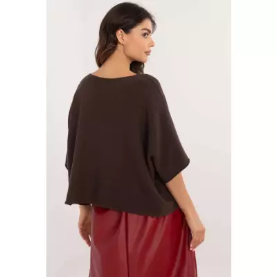 Sweter Damski Model IT-SW-0811.82P Dark Brown - BFG