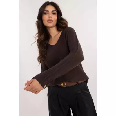 Sweter Damski Model IT-SW-0810.08P Dark Brown - BFG