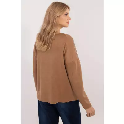 Sweter Damski Model DHJ-SW-17690.21 Camel - Italy Moda