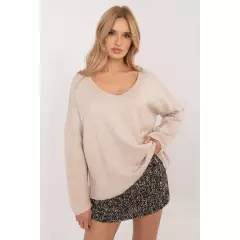 Sweter Damski Model DHJ-SW-17690.21 Beige - Italy Moda