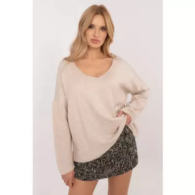 Sweter Damski Model DHJ-SW-17690.21 Beige - Italy Moda