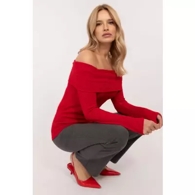 Sweter Damski Model DHJ-SW-A2449.33 Red - Italy Moda