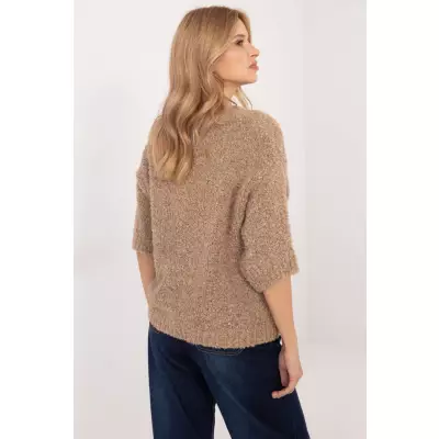 Sweter Damski Model MI-SW-1110.39P Dark Beige - Italy Moda