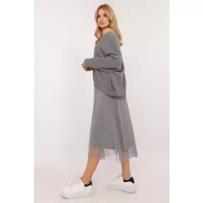 Sukienka Komplet Model MI-KMPL-24266.65P Grey - Italy Moda