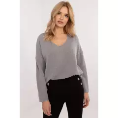 Sweter Damski Model DHJ-BZ-19238.26 Grey - Italy Moda