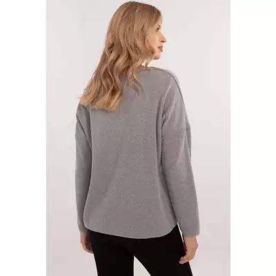 Sweter Damski Model DHJ-BZ-19238.26 Grey - Italy Moda