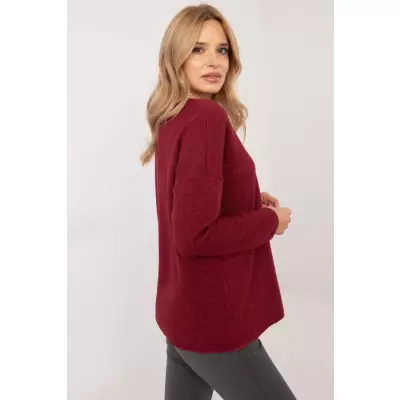 Sweter Damski Model DHJ-BZ-19238.26 Bordo - Italy Moda