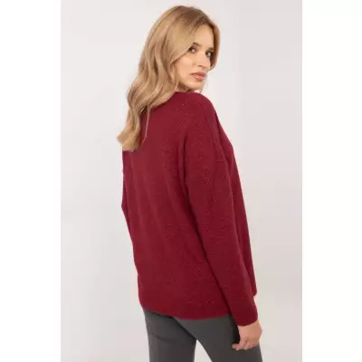 Sweter Damski Model DHJ-BZ-19238.26 Bordo - Italy Moda