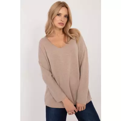 Sweter Damski Model DHJ-BZ-19238.26 Beige - Italy Moda