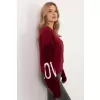 Bluza Damska Model MI-BL-M5975.26P Bordo - Italy Moda