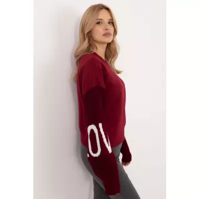 Bluza Damska Model MI-BL-M5975.26P Bordo - Italy Moda