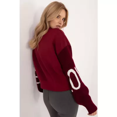 Bluza Damska Model MI-BL-M5975.26P Bordo - Italy Moda