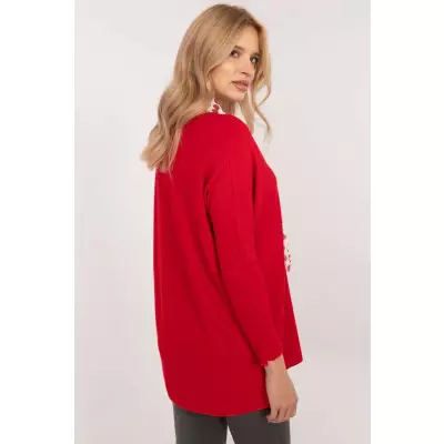 Sweter Damski Model DHJ-BZ-19226.91Red - Italy Moda