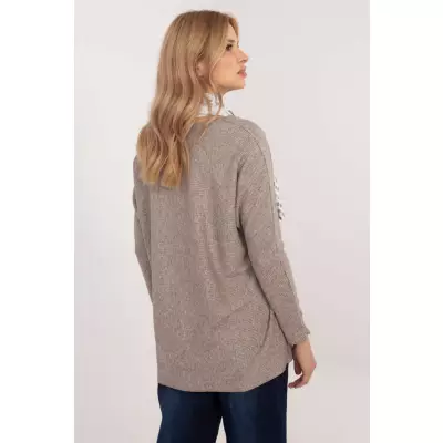 Sweter Damski Model DHJ-BZ-19226.91 Dark Beige - Italy Moda