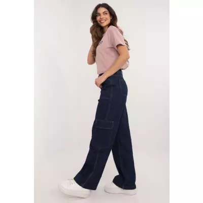 Spodnie Jeansowe Model D80016BD62458D282 Navy - Sublevel