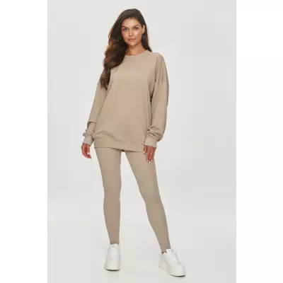 Legginsy Model M857 Light Beige - Makadamia