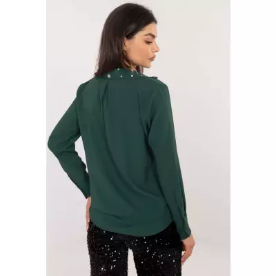 Koszula Damska Model DHJ-KS-15260.96 Dark Green - Italy Moda