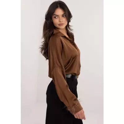 Koszula Damska Model DHJ-KS-16879.37 Brown - Italy Moda