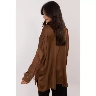 Koszula Damska Model DHJ-KS-16879.37 Brown - Italy Moda