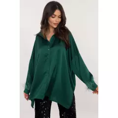 Koszula Damska Model DHJ-KS-16879.37 Dark Green - Italy Moda