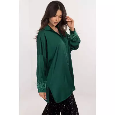 Koszula Damska Model DHJ-KS-16879.37 Dark Green - Italy Moda