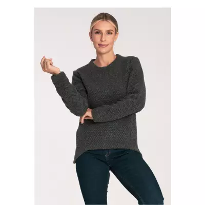 Sweter Damski Model M1044 Dark Grey - Figl