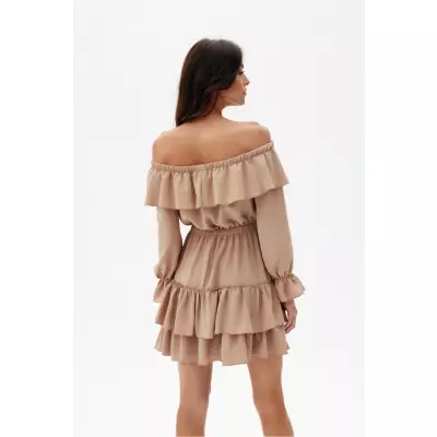 Sukienka Model Morella BEZ SUK0491 Beige - Roco Fashion