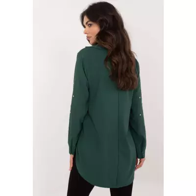 Koszula Damska Model DHJ-KS-18397.47P Dark Green - Italy Moda