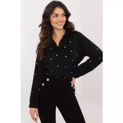 Koszula Damska Model DHJ-KS-18397.47P Black - Italy Moda