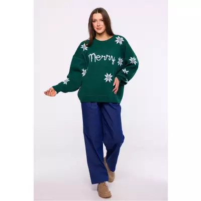 Sweter Damski Model MXS10 Green - Moe