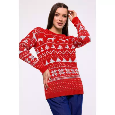 Sweter Damski Model MXS09 Red - Moe