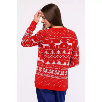 Sweter Damski Model MXS09 Red - Moe