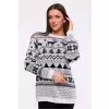 Sweter Damski Model MXS09 White - Moe