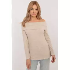 Sweter Damski Model DHJ-SW-A2449.33 Beige - Italy Moda