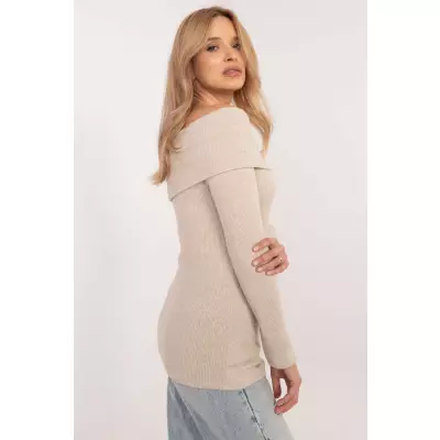 Sweter Damski Model DHJ-SW-A2449.33 Beige - Italy Moda