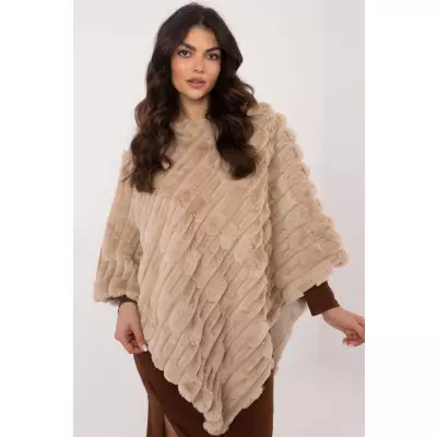 Sweter Ponczo Model AT-PN-2347.88 Beige - AT