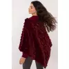 Sweter Poncho Model AT-PN-2347.68 Bordo - AT