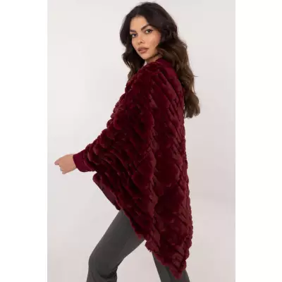 Sweter Poncho Model AT-PN-2347.68 Bordo - AT