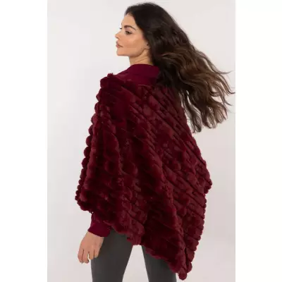 Sweter Poncho Model AT-PN-2347.68 Bordo - AT