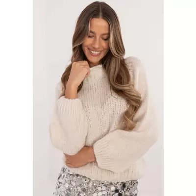 Sweter Damski Model MI-SW-1311.31 Light Beige - Italy Moda