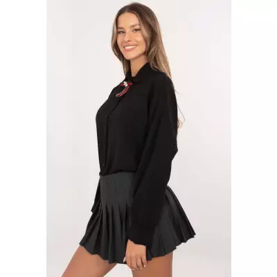 Koszula Damska Model MI-KS-61523.60P Black - Italy Moda