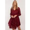 Sukienka Model MI-SK-A1249.90 Bordo - Italy Moda