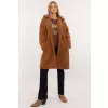 Płaszcz Damski Model DHJ-PL-19991.86 Light Brown - Italy Moda