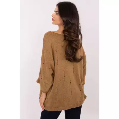 Sweter Damski Model DHJ-SW-9314.04P Camel - Italy Moda