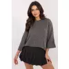 Sweter Damski Model DHJ-SW-9314.04P Dark Grey - Italy Moda