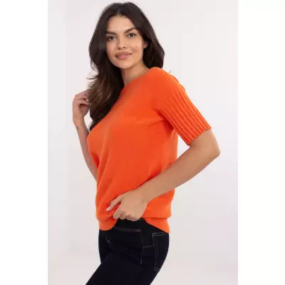 Sweter Damski Model DHJ-SW-9316.02P Orange - Italy Moda