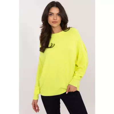 Sweter Damski Model DHJ-SW-8862.91 Fluo Yellow - Italy Moda