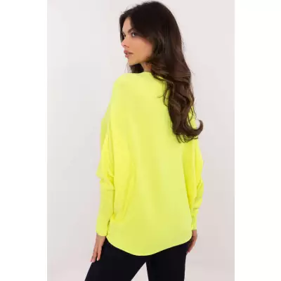 Sweter Damski Model DHJ-SW-8862.91 Fluo Yellow - Italy Moda